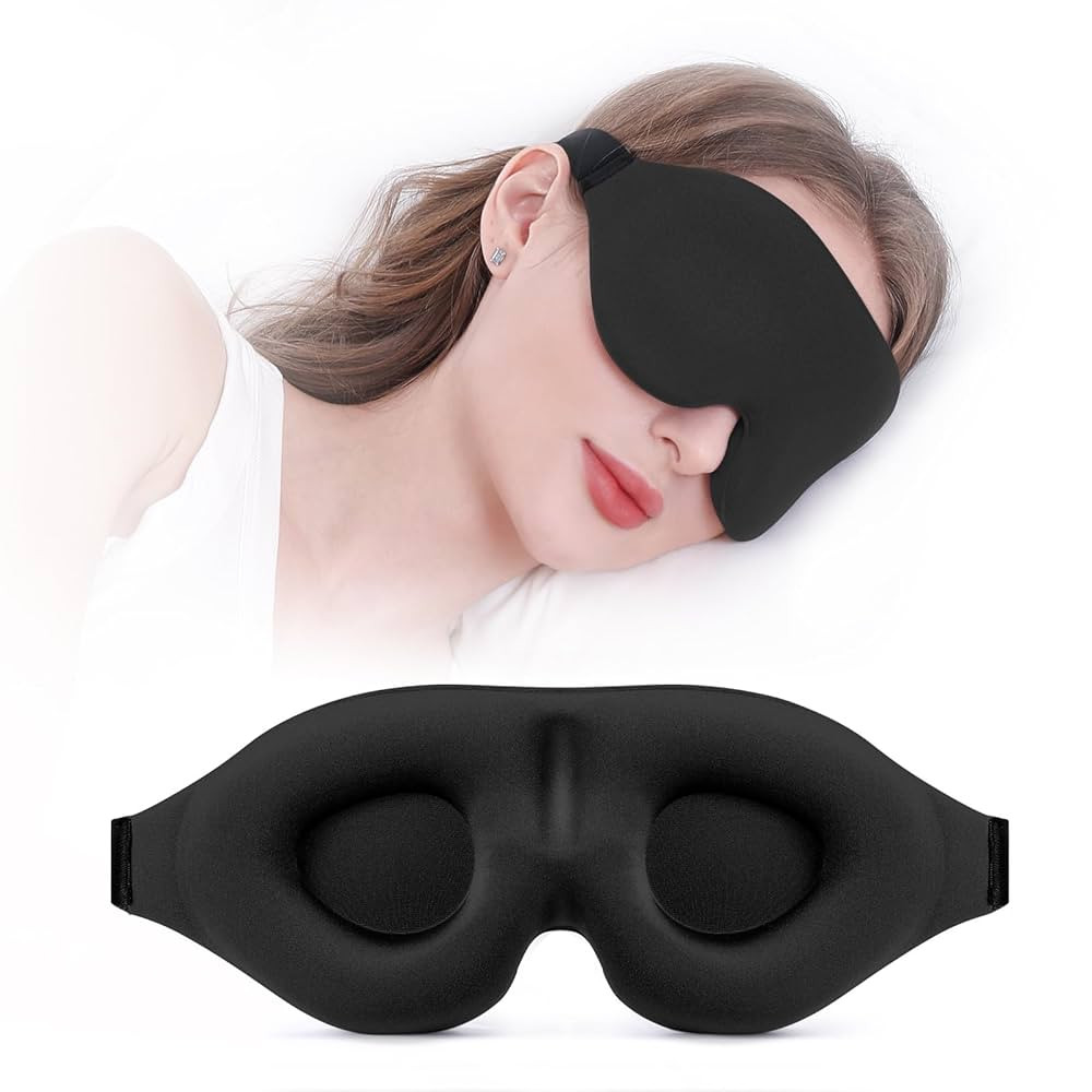 YIVIEW Sleep Mask for Side Sleeper, Complete Light Blocking 3D Sleeping Eye Mask, Soft Breathable... | Amazon (US)