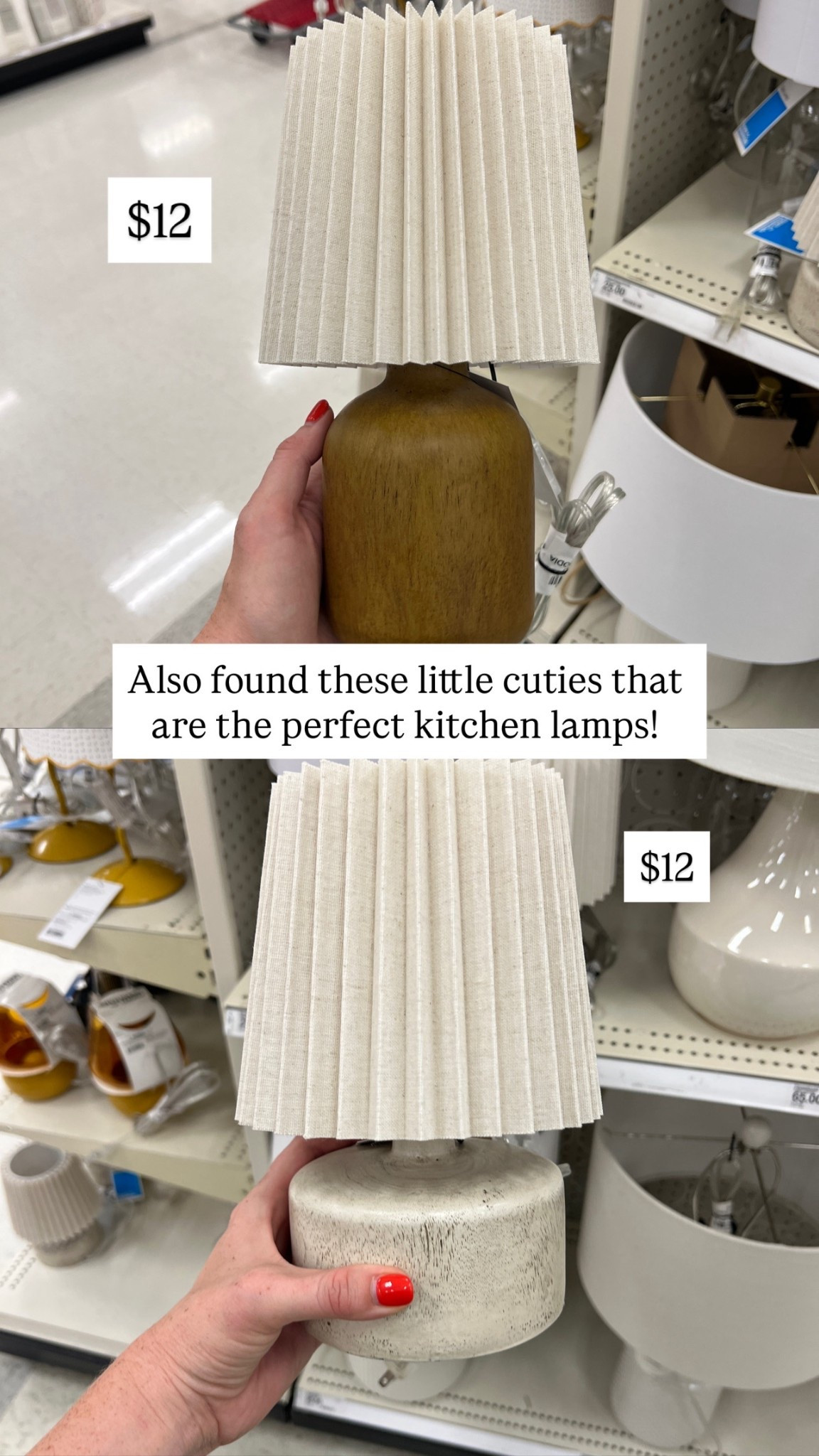 Cute little kitchen lamps!! Target finds target style 

#LTKFindsUnder50 #LTKStyleTip #LTKHome