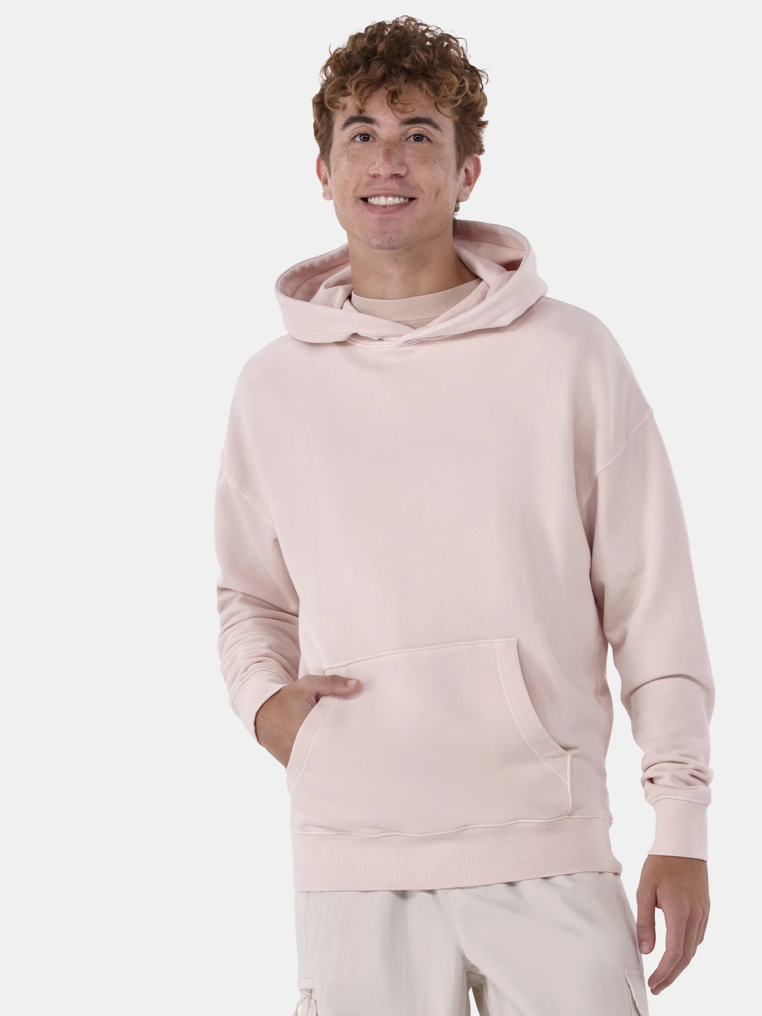 No Boundaries All Gender Oversized Soft Fleece Hoodie with Long Sleeves, Men's Sizes XS-5XL | Walmart (US)