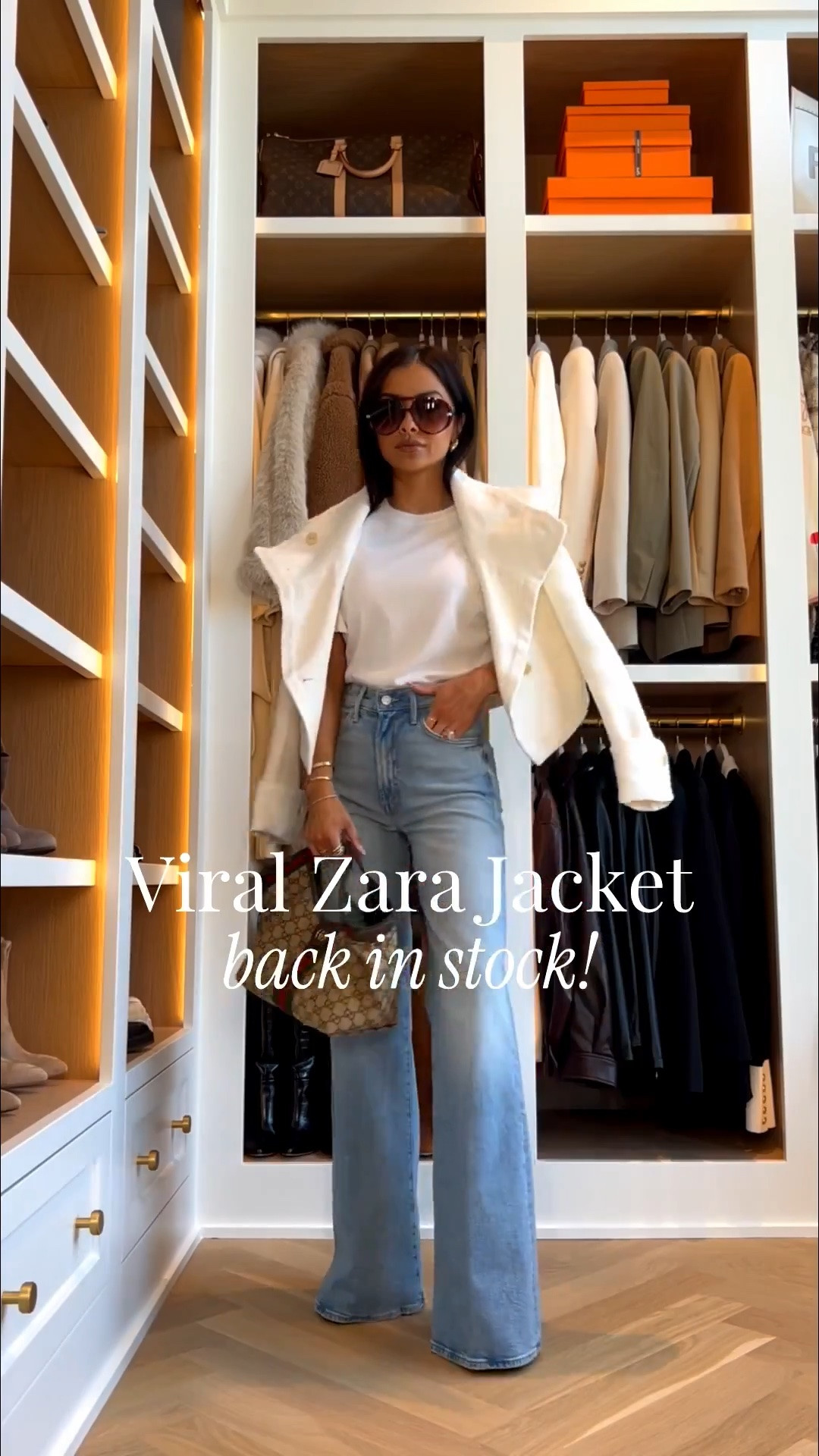 The chic Zara jacket that keeps selling out is finally back in stock in both the black and white colors! The cropped blazer layers over dresses and trousers for  the office! It also has enough structure to be chic for a date night outfit!

Spring workwear, office outfits, flattering denim, wide leg jeans, Zara outfits

#LTKOver40 #LTKPetite #LTKmomlife