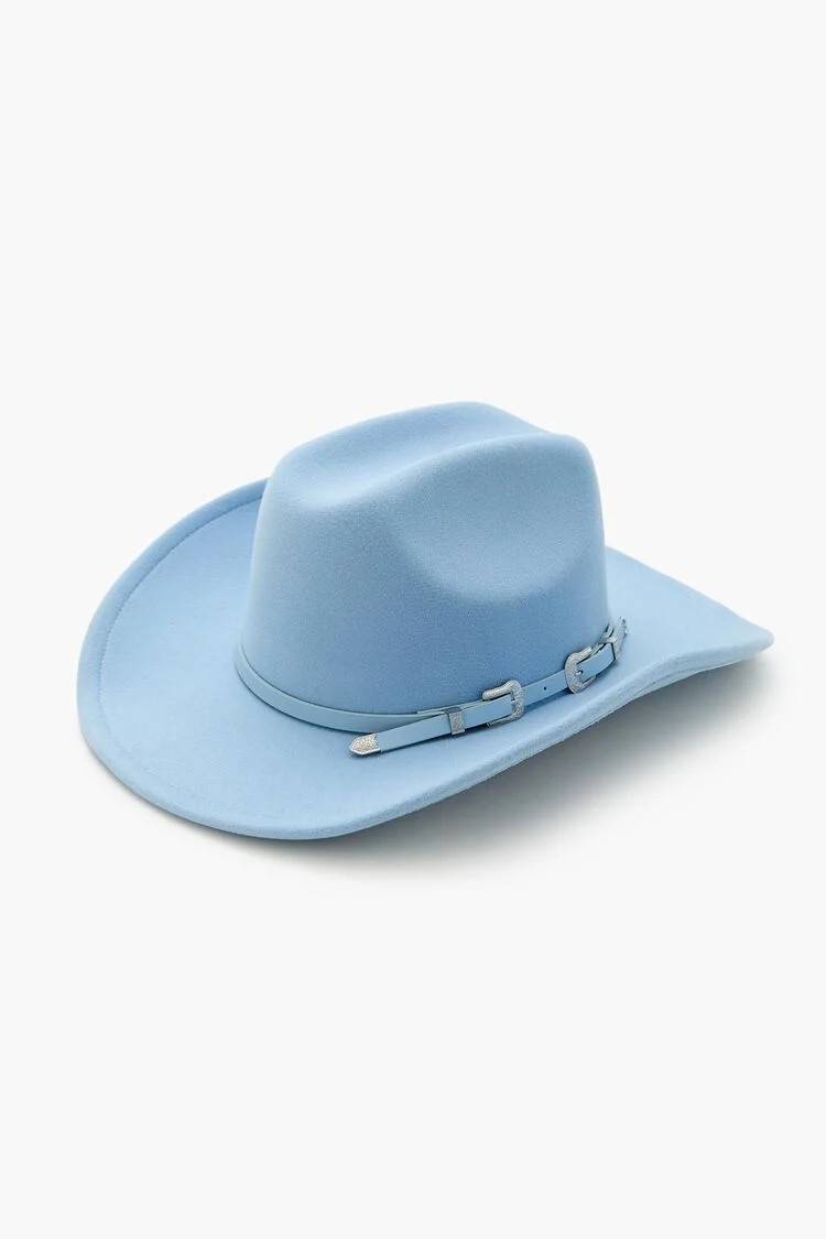 Dual Buckled-Trim Cowboy Hat | Forever 21