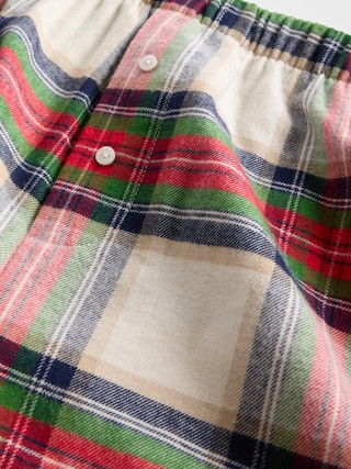 Logo Flannel Boxer Shorts | Gap (CA)