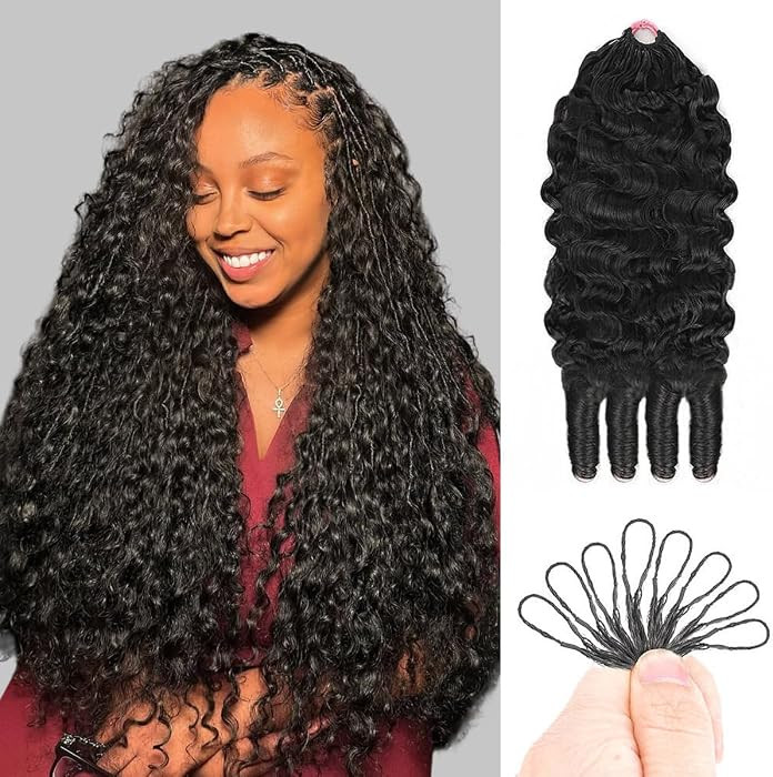 Burmese Curly Crochet Human Hair 120g Knotless Pre-Separated Feather Crochet Human Hair Bundles 30inch Invisible Miracle Knots Reusable Human Crochet Hair For Black Women Natural Black | Amazon (US)