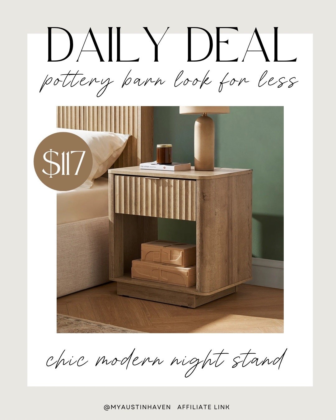 Incredible Deal on this night stand! Only $117!! Love the chic modern design

Bedroom furniture, night stand, designer look for less, what’s on sale

#LTKSaleAlert #LTKHome