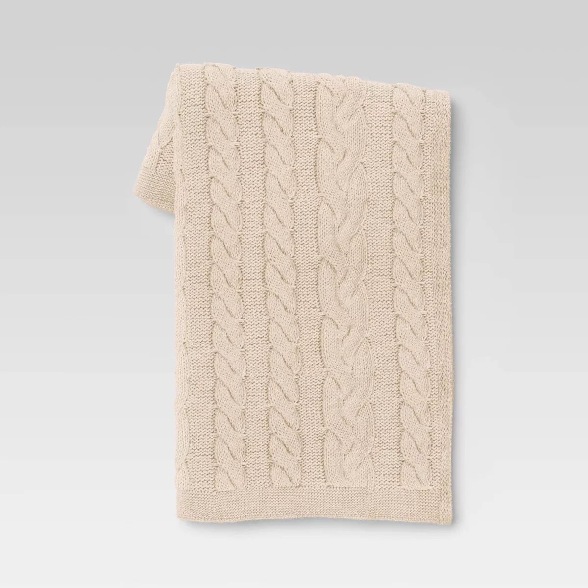 Chunky Cable Knit Reversible Throw Blanket - Threshold™ | Target