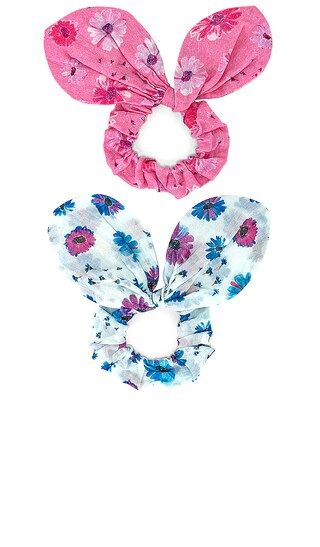 Chaumont Smocked Scrunchies in Multi | Revolve Clothing (Global)