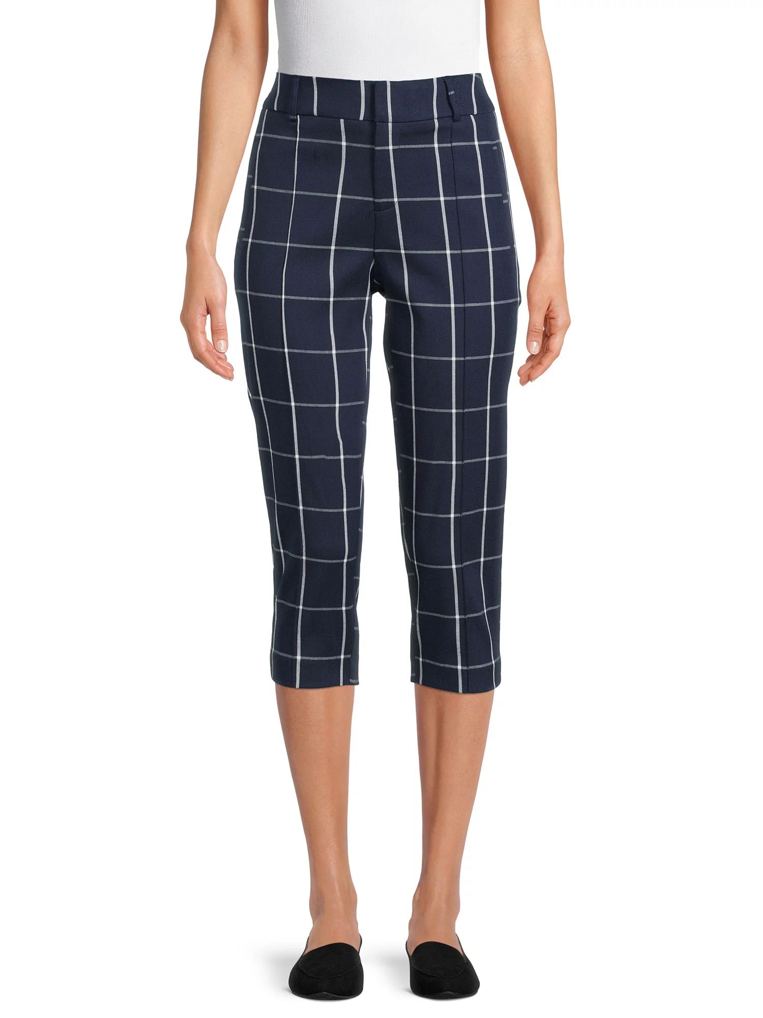 Time and Tru Women's Pull On Capri Pants - Walmart.com | Walmart (US)