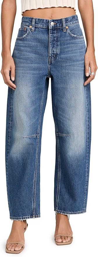 Madewell Women's The Darted Barrel-Leg Jean | Amazon (US)