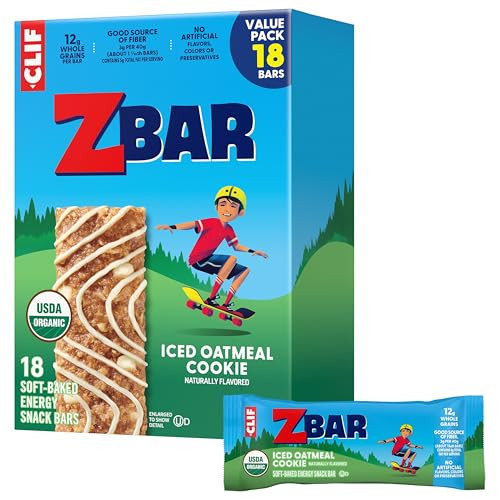CLIF Kid Zbar - Iced Oatmeal Cookie - Soft Baked Whole Grain Snack Bars - USDA Organic - Non-GMO ... | Amazon (US)