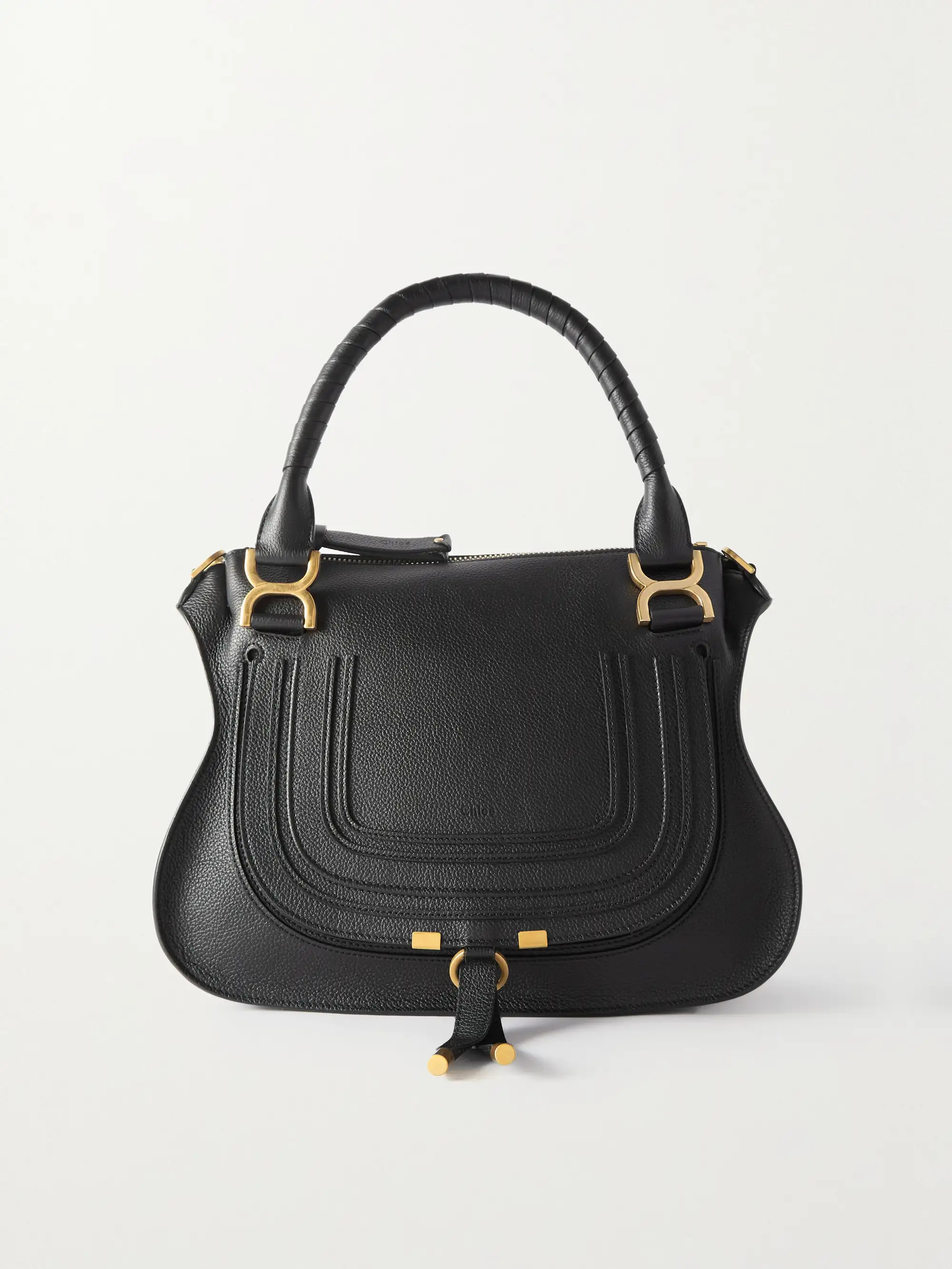 Marcie medium textured-leather shoulder bag | NET-A-PORTER (US)