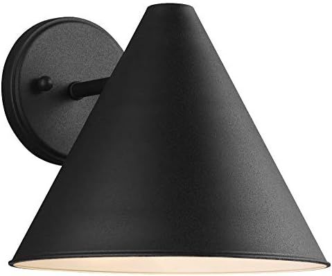 Sea Gull Lighting 8538501-12 Crittenden One Outdoor Wall Lantern Outside Lighting, Black Finish | Amazon (US)