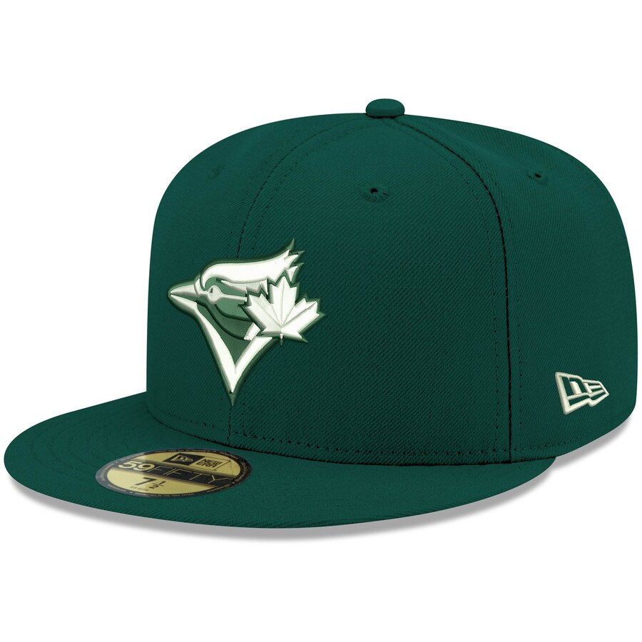 Toronto Blue Jays New Era White Logo 59FIFTY Fitted Hat - Green | Lids