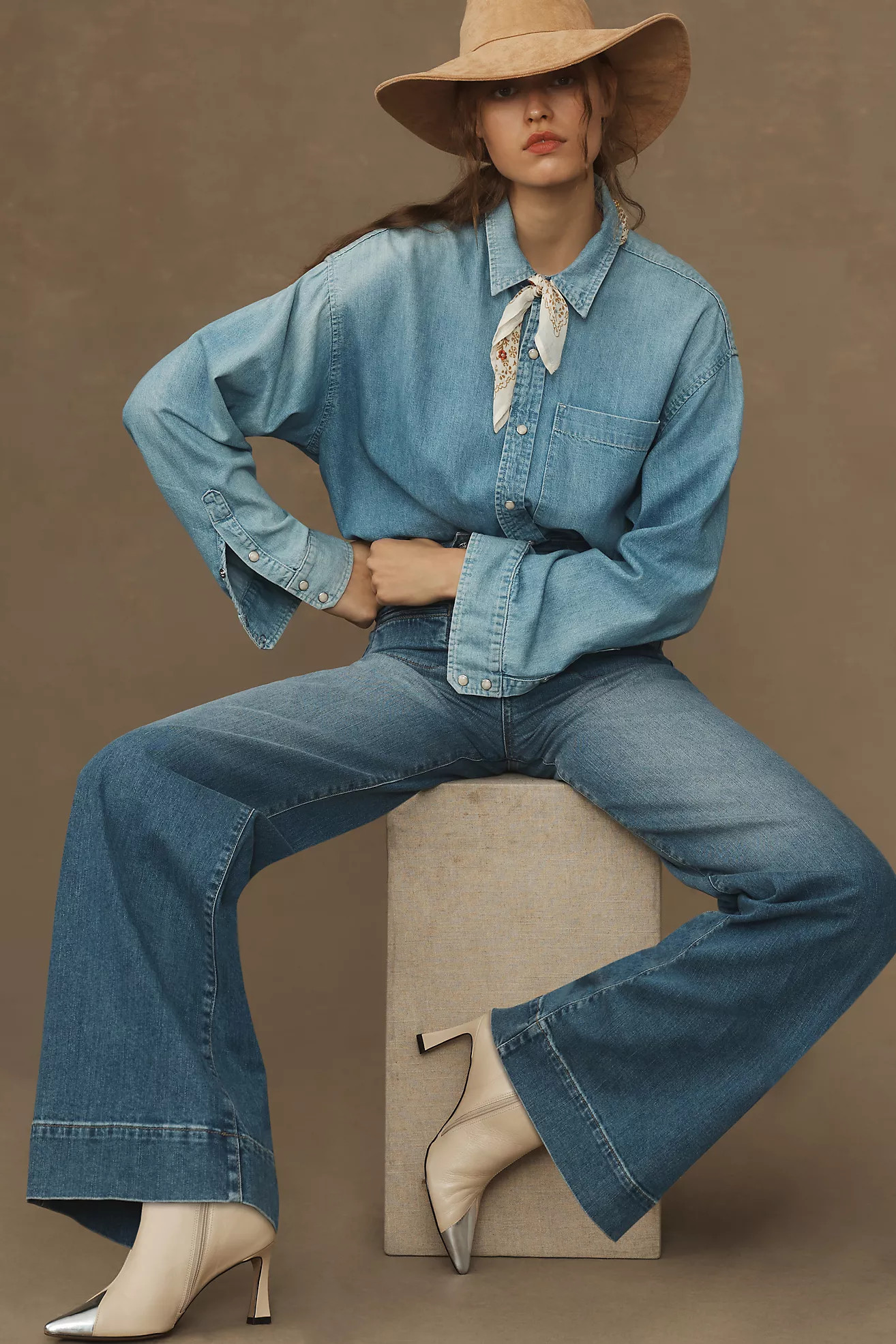 Frame Le Hardy High-Rise Wide-Leg Jeans | Anthropologie (US)