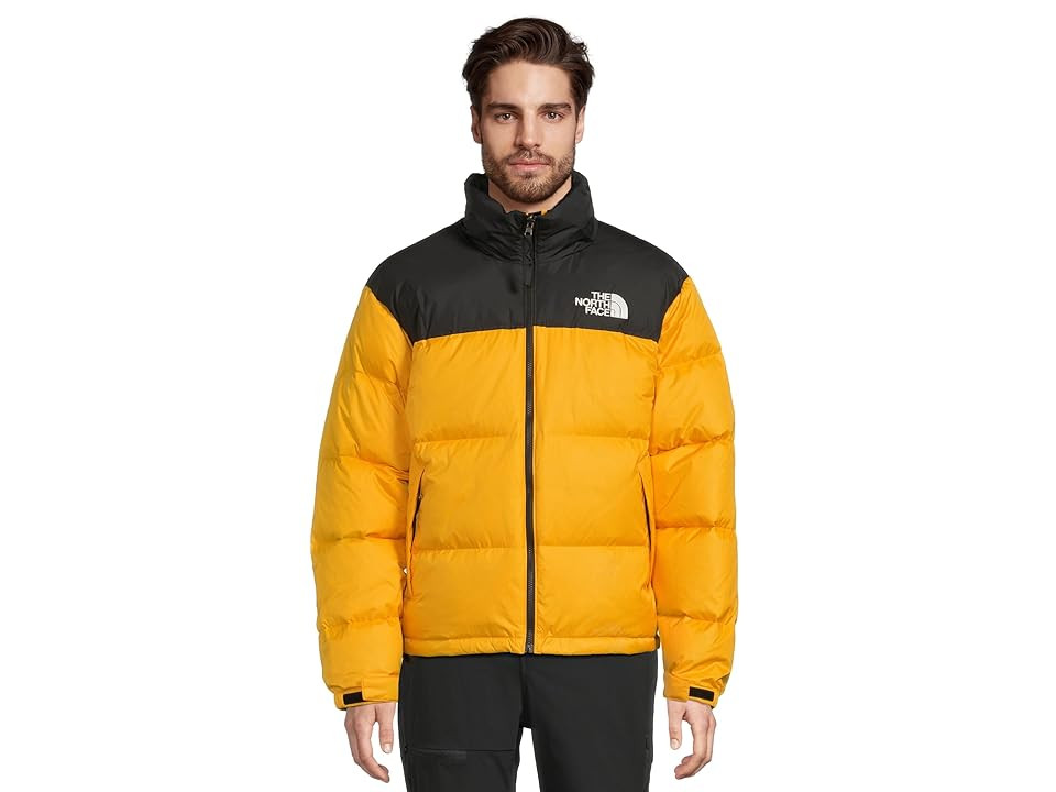 The North Face 1996 Retro Nuptse Jacket Men's Coat Summit Gold/TNF Black-R : 3XL, Down/Nylon | Zappos