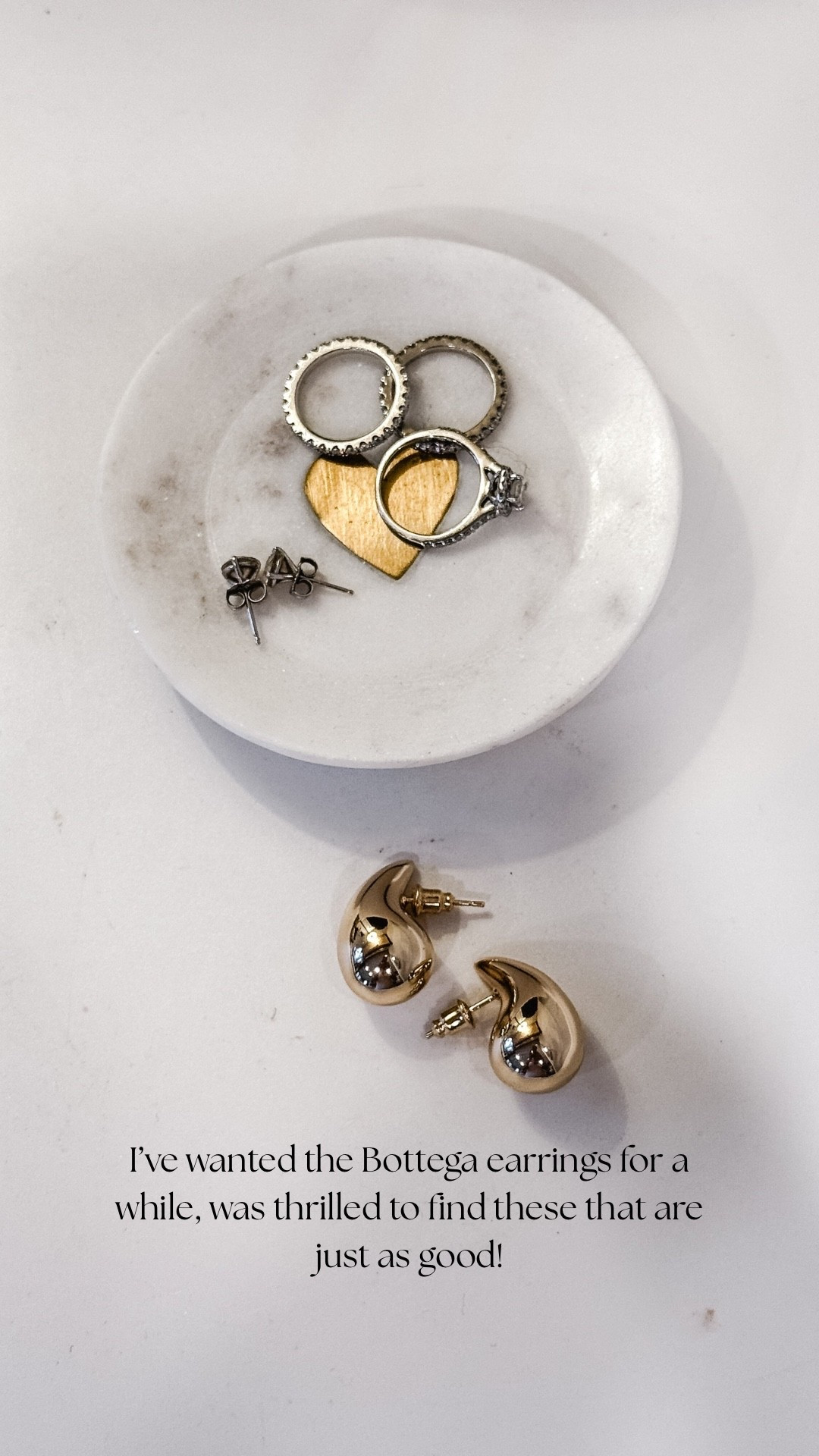 I’ve had my eye on the Bottega earrings forever, so I was so excited to find these look-for-less ones that are just as good 🤍 Classic, sculptural, and easy to wear every day.

Amie Pagan, designer for less earrings, gold earrings, 

#LTKootd #LTKFindsUnder50