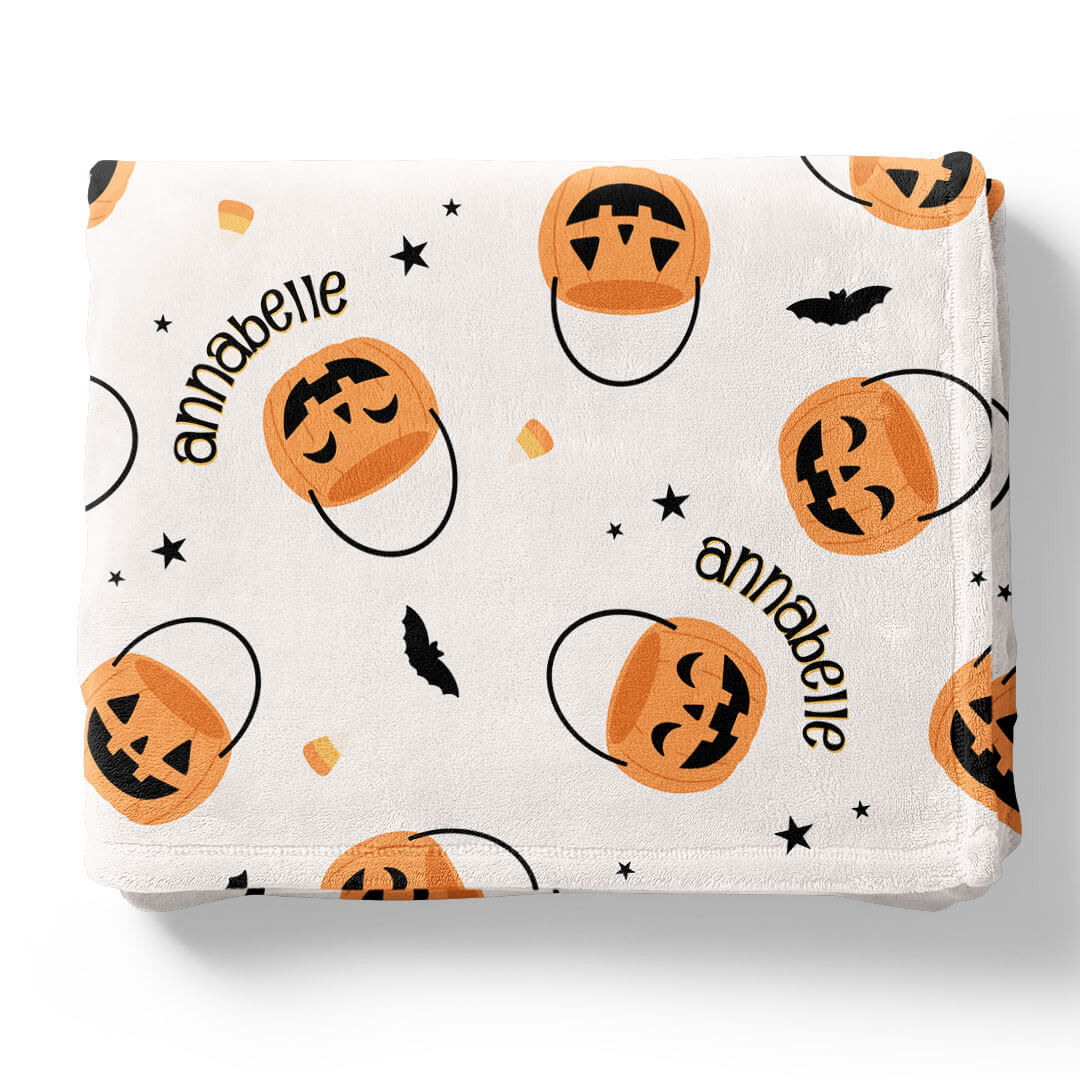 Trick or Treat Personalized Kids Blanket | Caden Lane