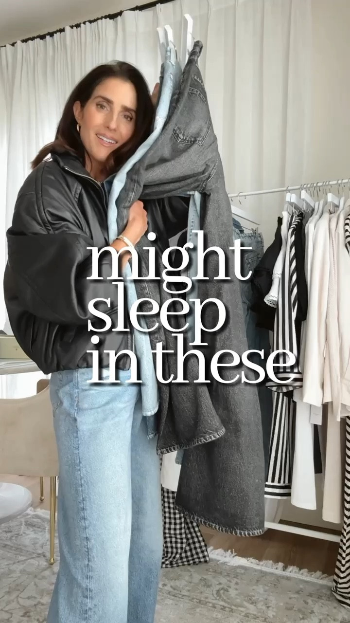 Might sleep in these 🙌🏼 I’m just shy of 5-7” and found these to run a little big I sized down one from my regular size and wearing the small cardigan xx 
StylinByAylin, Aylin #amazon #nordstrom #ootd #outfitinspo 

#LTKootd #LTKSeasonal #LTKOver40