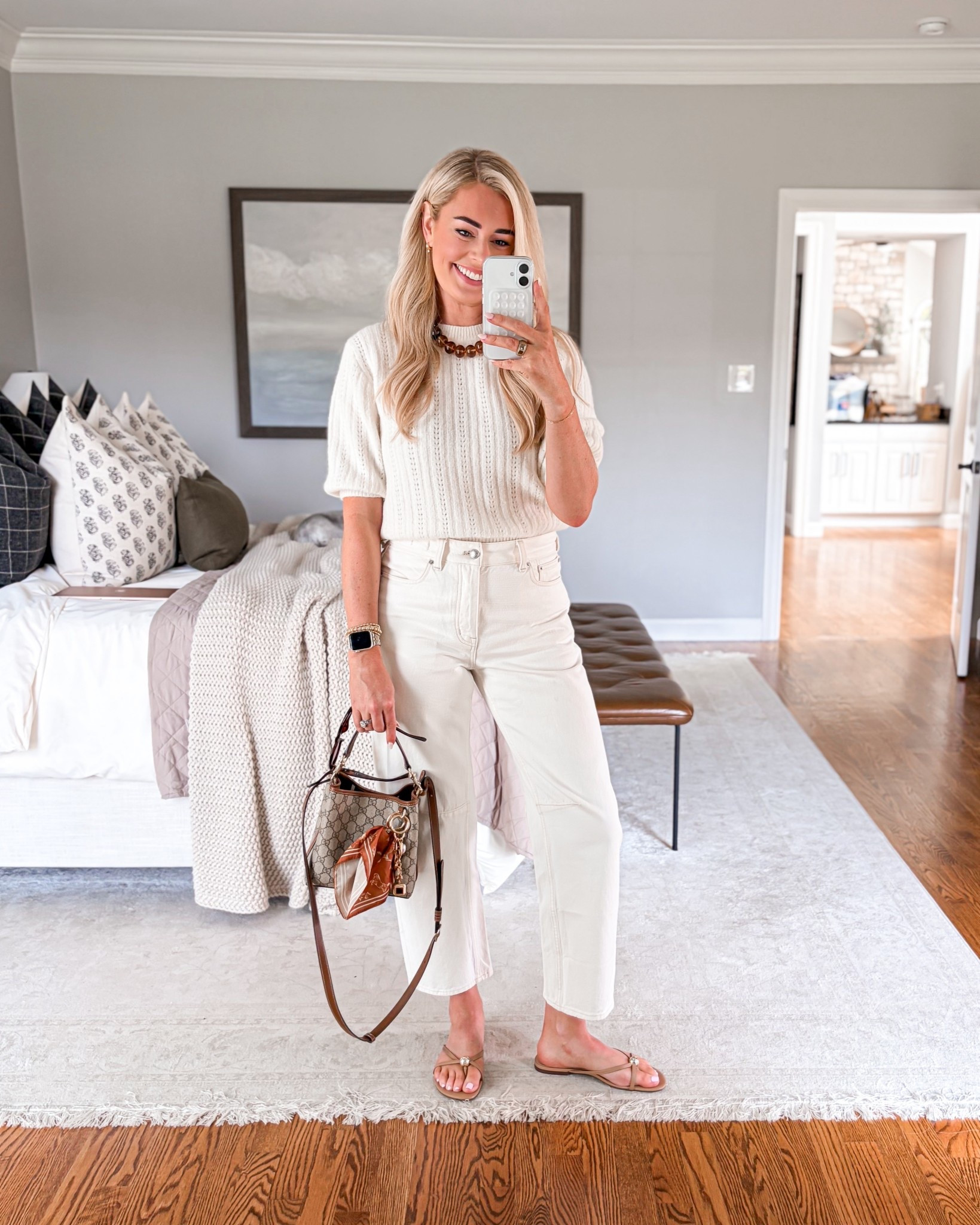 Spring OOTD - wearing a small in the sweater (fits true to size) & a 26 in jeans (sized down one)

Spring outfit, casual outfit, jeans, barrel jeans, cream jeans, off white jeans, Easter outfit, spring sweater

#LTKSeasonal #LTKootd #LTKgrwm