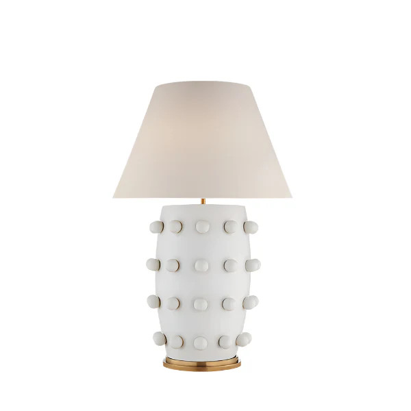 Andrew Martin Linden Table Lamp Plaster White | Olivia's