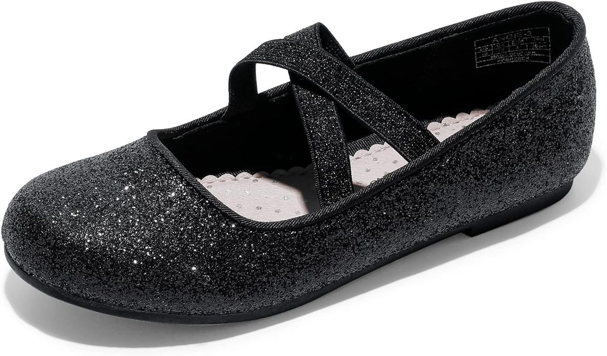 DREAM PAIRS Girls Ballerina Dress Shoes Mary Jane Flats | Amazon (US)