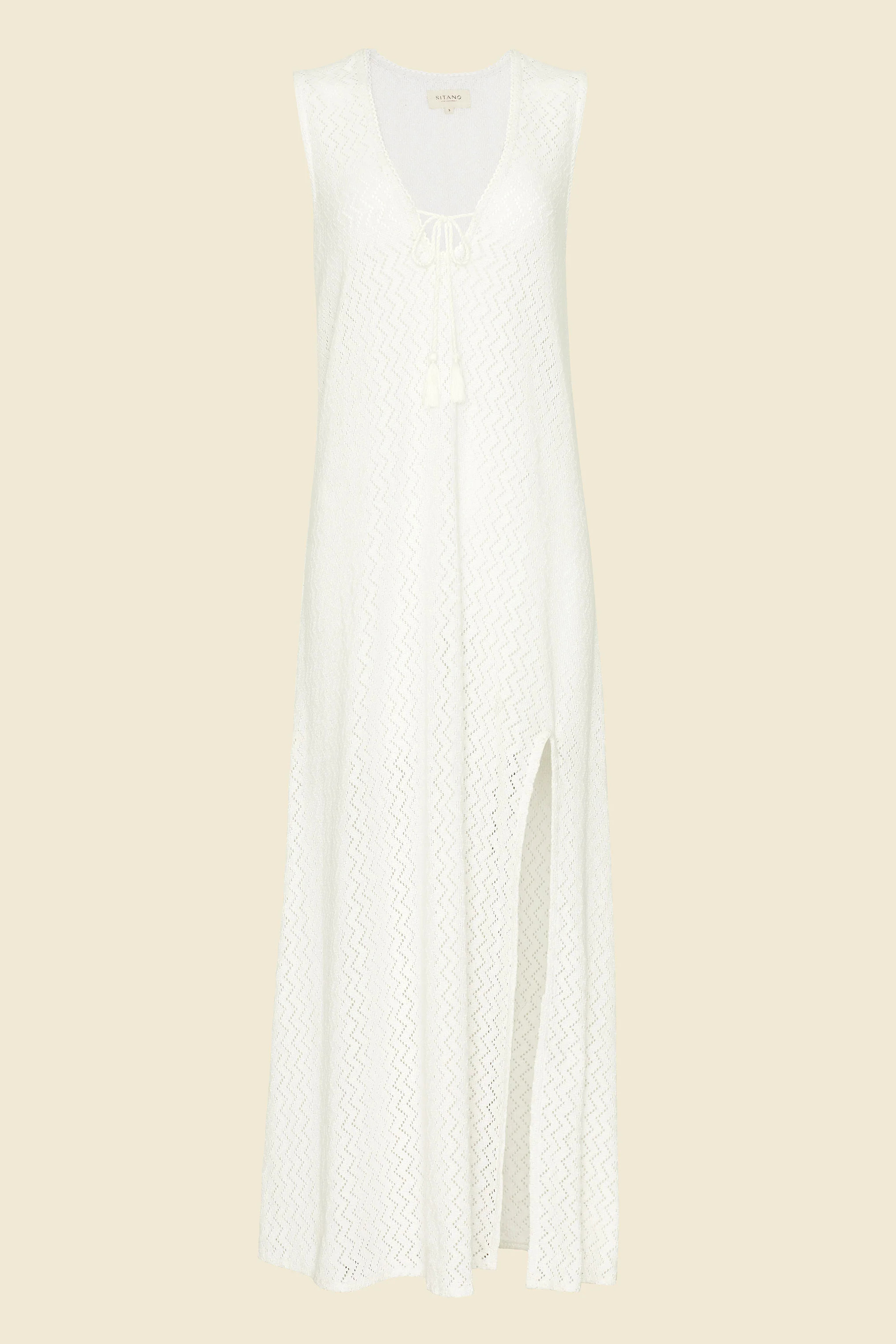 Sorrento Dress - White Crochet | Sitano