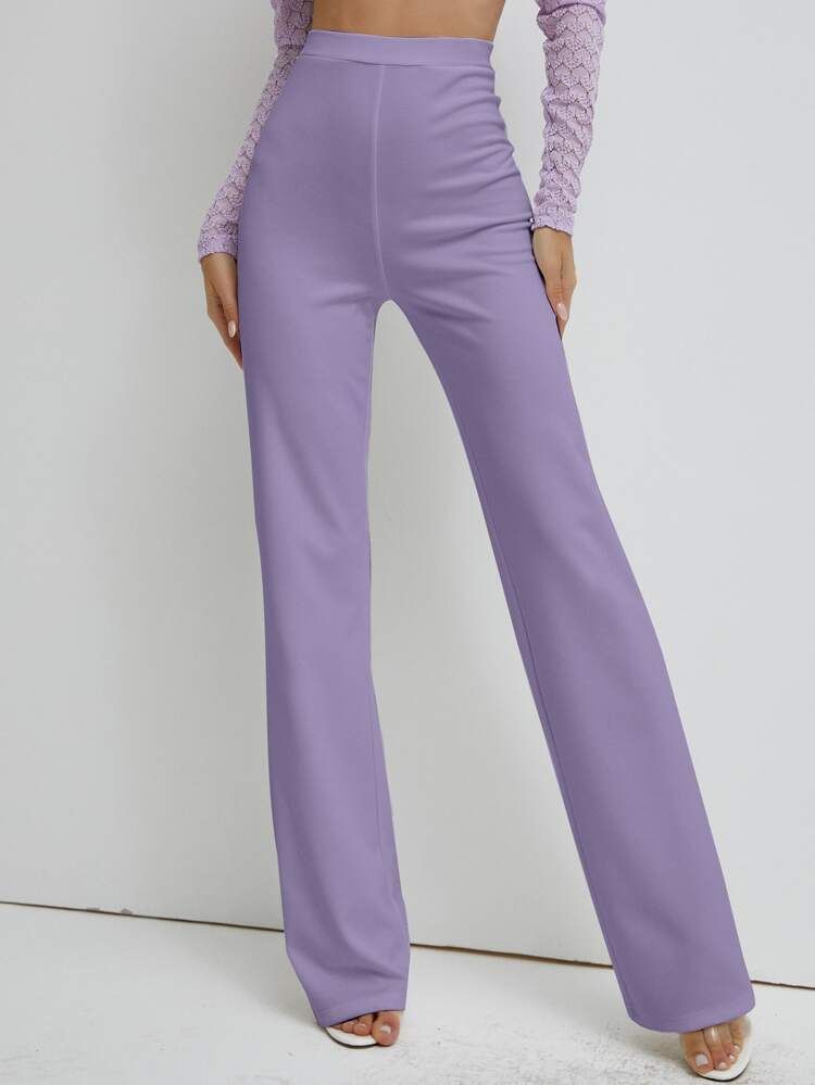 SBetro High Waist Straight Leg Pants | SHEIN