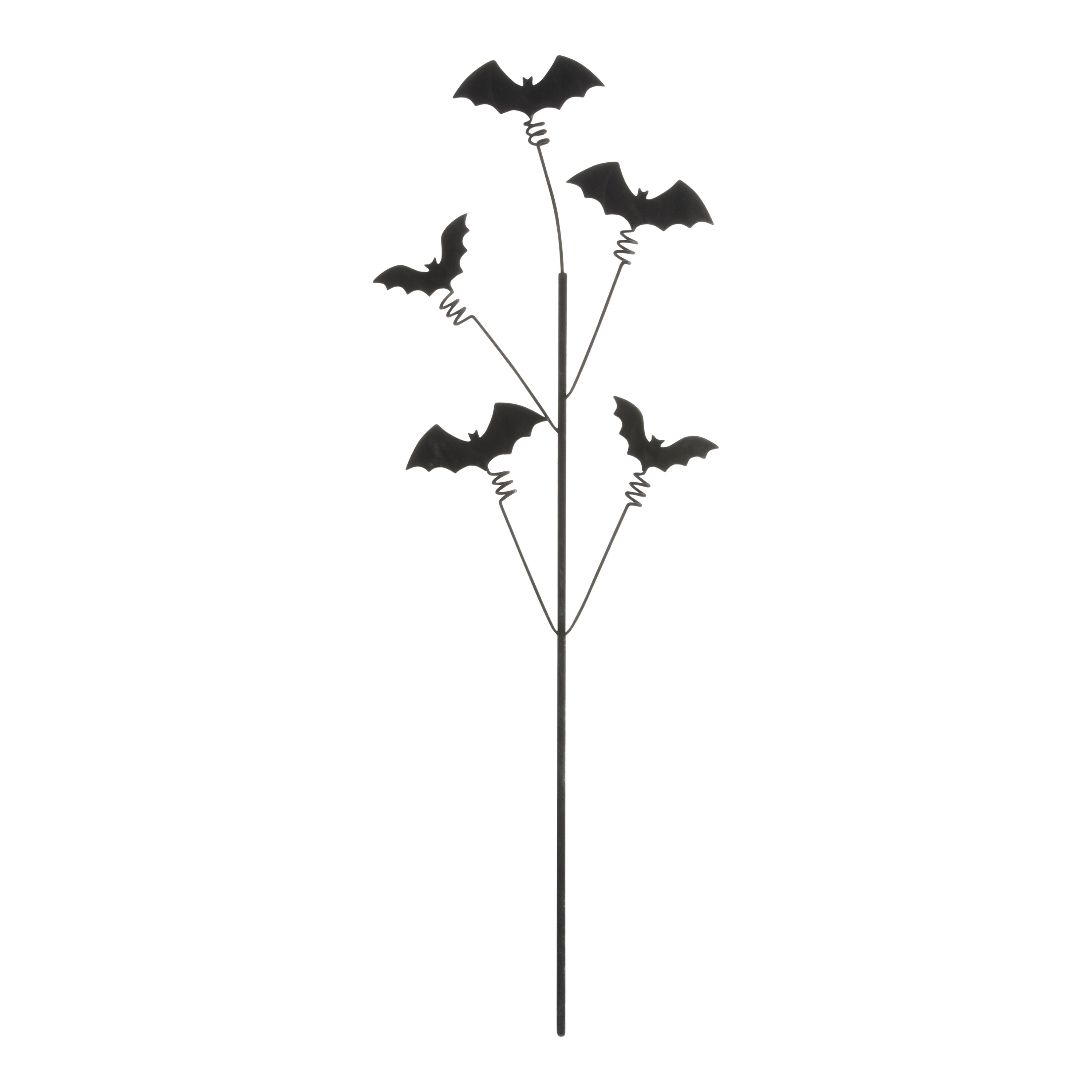 Black Metal Flocked Bat Pick | World Market