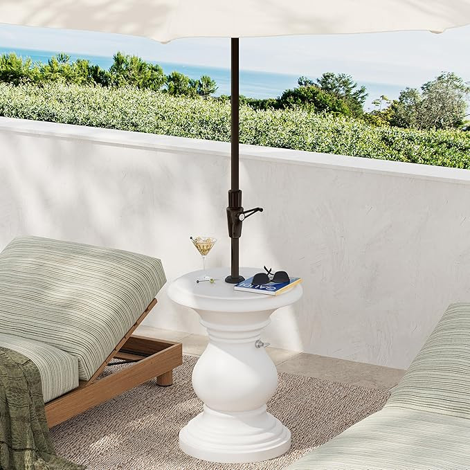 Christopher Knight Home Oriana MGO Outdoor Patio Side Table Umbrella Base, Heavy Duty Patio Umbre... | Amazon (US)