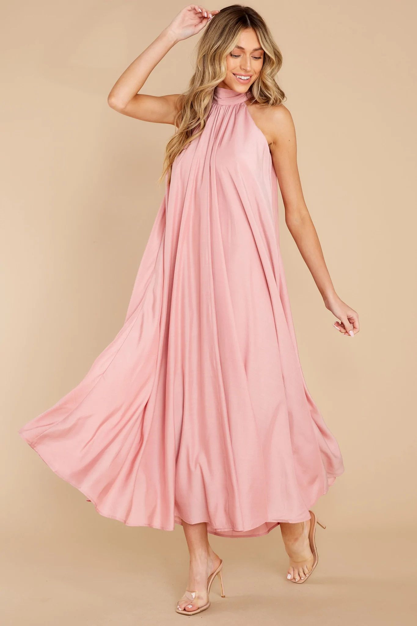 Worth Every Penny Rose Pink Maxi Dress, Pink Dress, Pink Spring Dress, Pink Dresses | Red Dress 