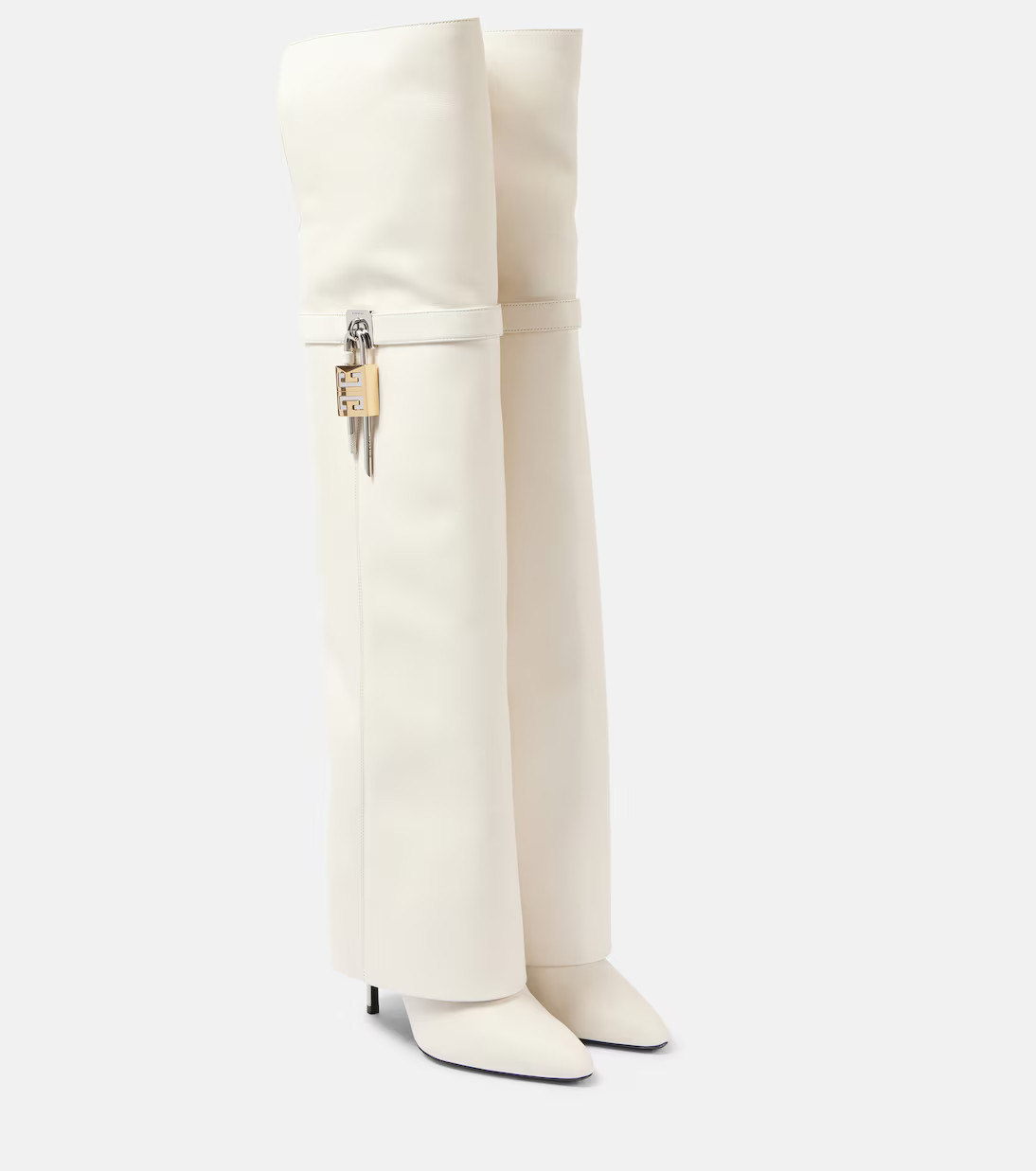 Shark Lock Stiletto over-the-knee boots | Mytheresa (INTL)