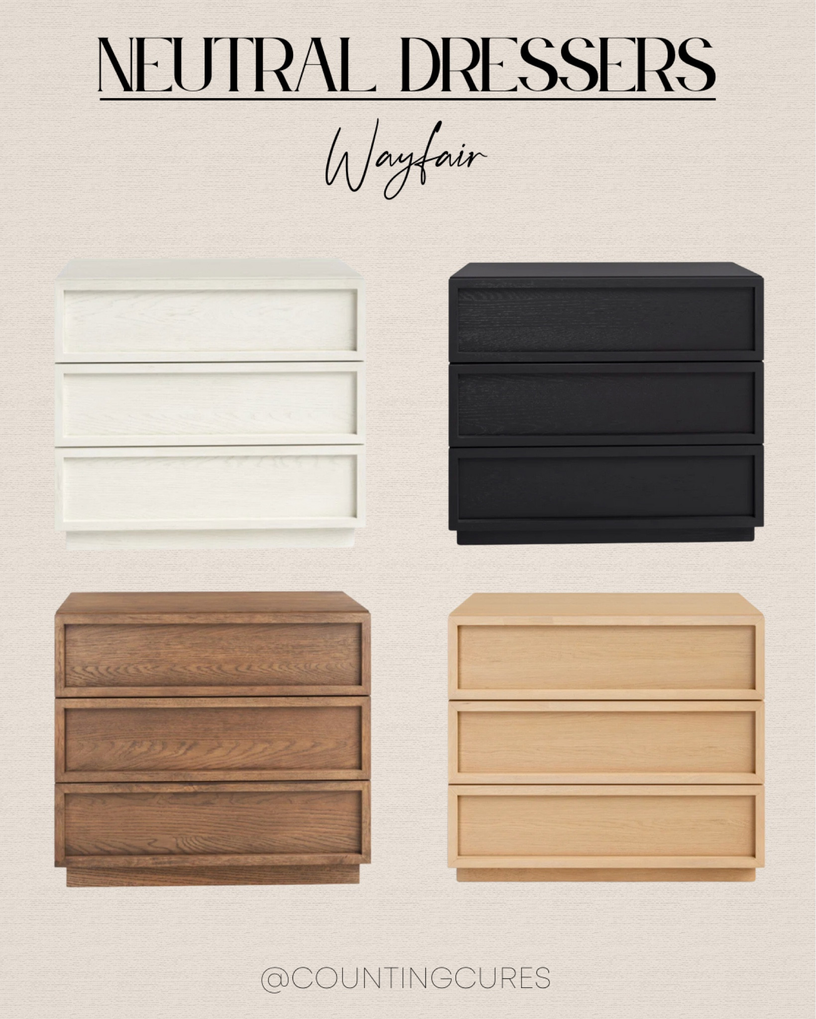 Refresh your space with these neutral dressers! They’re perfect for adding a clean, elegant look to any space.
#wayfairfinds #designtips #furniturefinds #interiordesign

#LTKSeasonal #LTKHome #LTKU