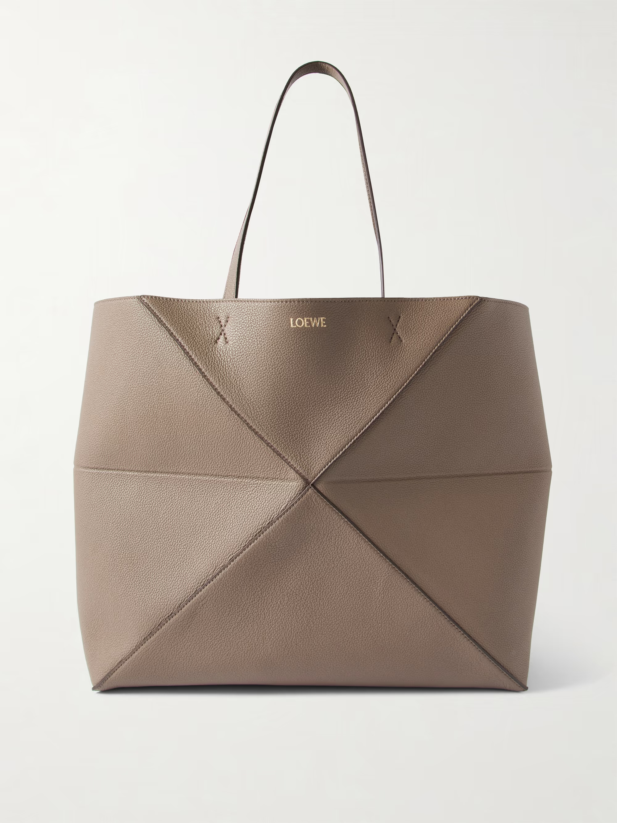Puzzle Fold Horizontal large textured-leather tote | NET-A-PORTER (UK & EU)