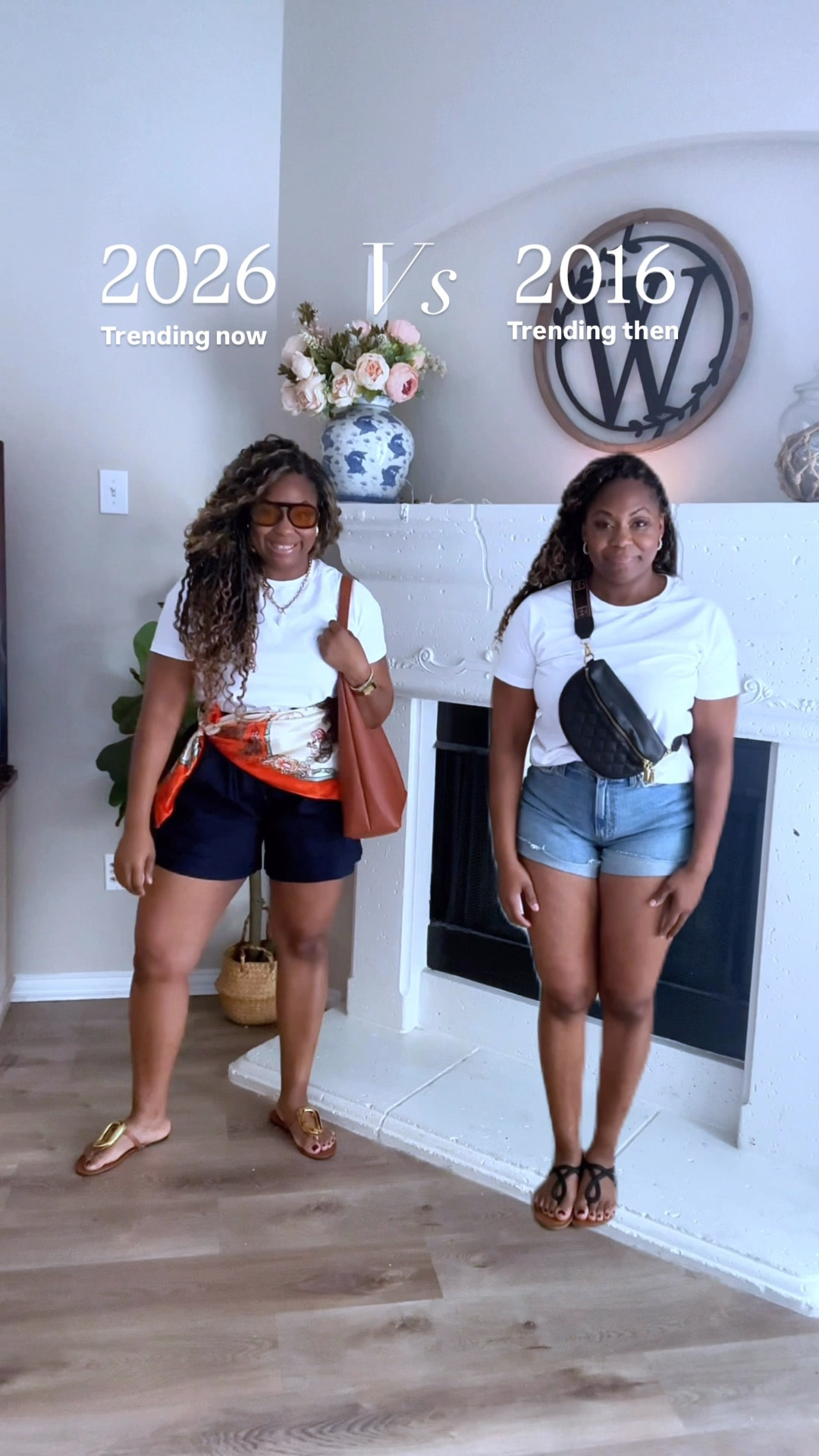 Trending then vs. trending now!

✨Which is your favorite??
✨I think 2016 is sooo cute but I definitely the new trends as well!

Mom style, shorts outfit, summer outfit, satin scarf idea, casual outfit, pear shape, curve friendly shorts

#LTKootd #LTKmomlife