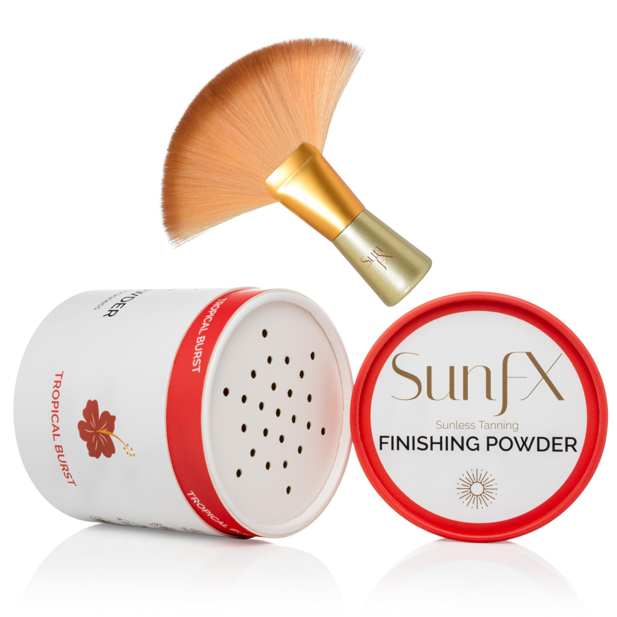 SunFX Post Spray Tan Translucent Finishing Powder | Talc Free | Sunless Tanning Powder with Large... | Amazon (US)