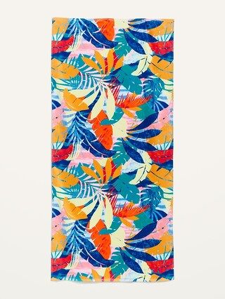 Printed Loop-Terry Beach Towel for the Family | Old Navy (US)