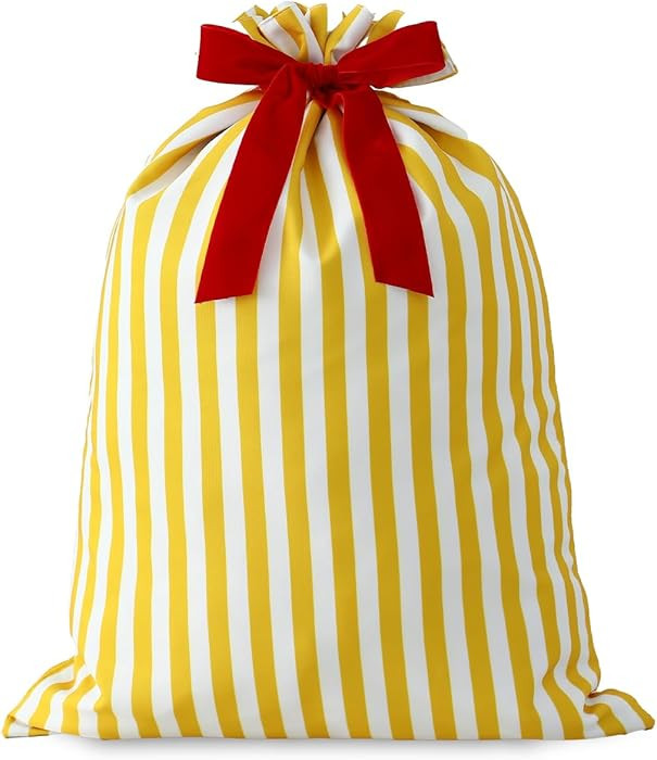 DYSHAYEN Santa Sack Christmas Gift Bag 19.7 X 27.6 Inch Large Canvas Christmas Santa Claus Bag fo... | Amazon (US)