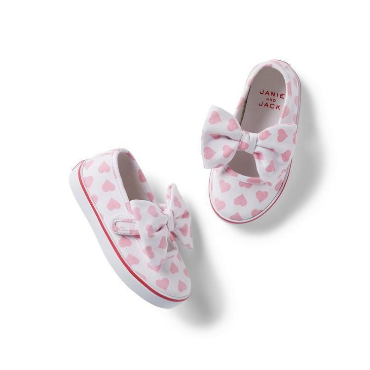Heart Bow Sneaker | Janie and Jack