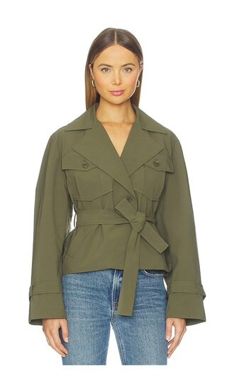 x REVOLVE Quinn Trenchcoat in Brown | Revolve Clothing (Global)