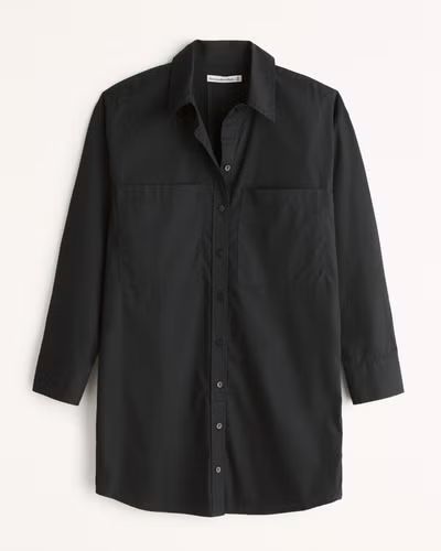 Women's Relaxed Poplin Shirt Dress | Women's Dresses & Jumpsuits | Abercrombie.com | Abercrombie & Fitch (US)