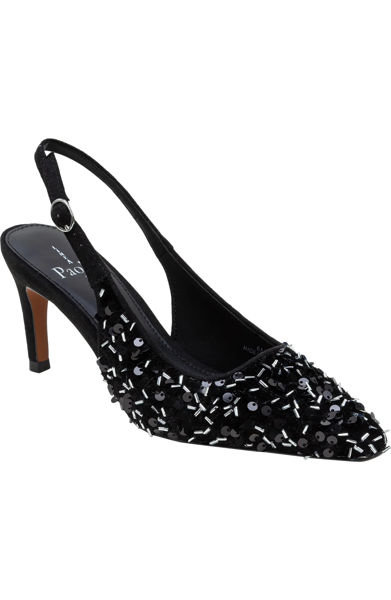 Linea Paolo Cosmo Beaded Pointed Toe Slingback Pump (Women) | Nordstrom | Nordstrom