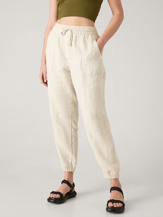 Retreat Linen High Rise Jogger | Athleta