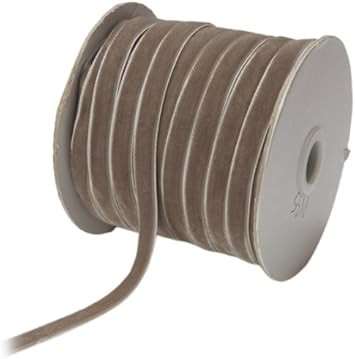 May Arts 3/8-Inch Wide Ribbon, Pewter Velvet | Amazon (US)