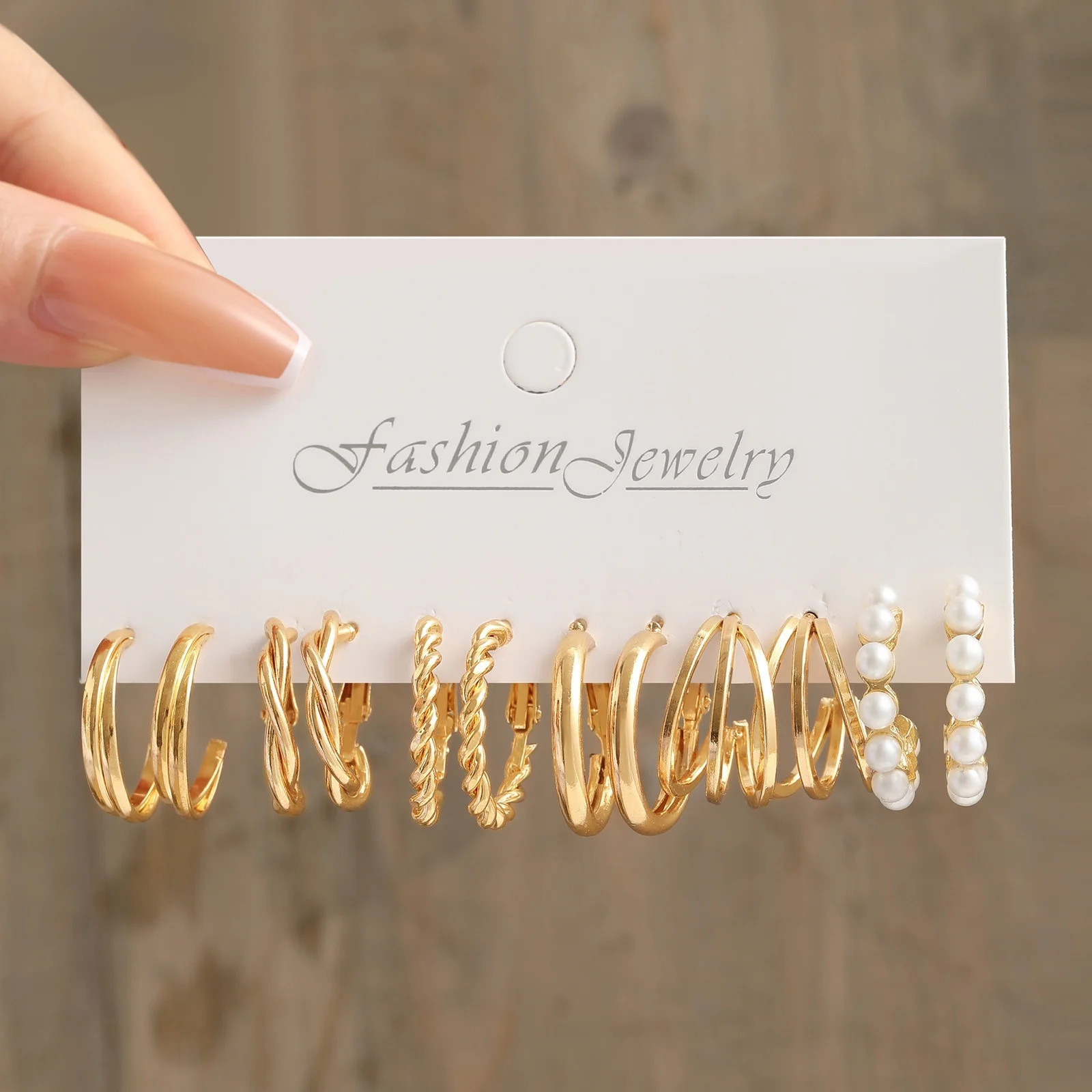 Ozmmyan Gold Hoop Earrings For Women 6Pairs Gold Hoop Earrings Set For Women Multipack, Fashion D... | Walmart (US)
