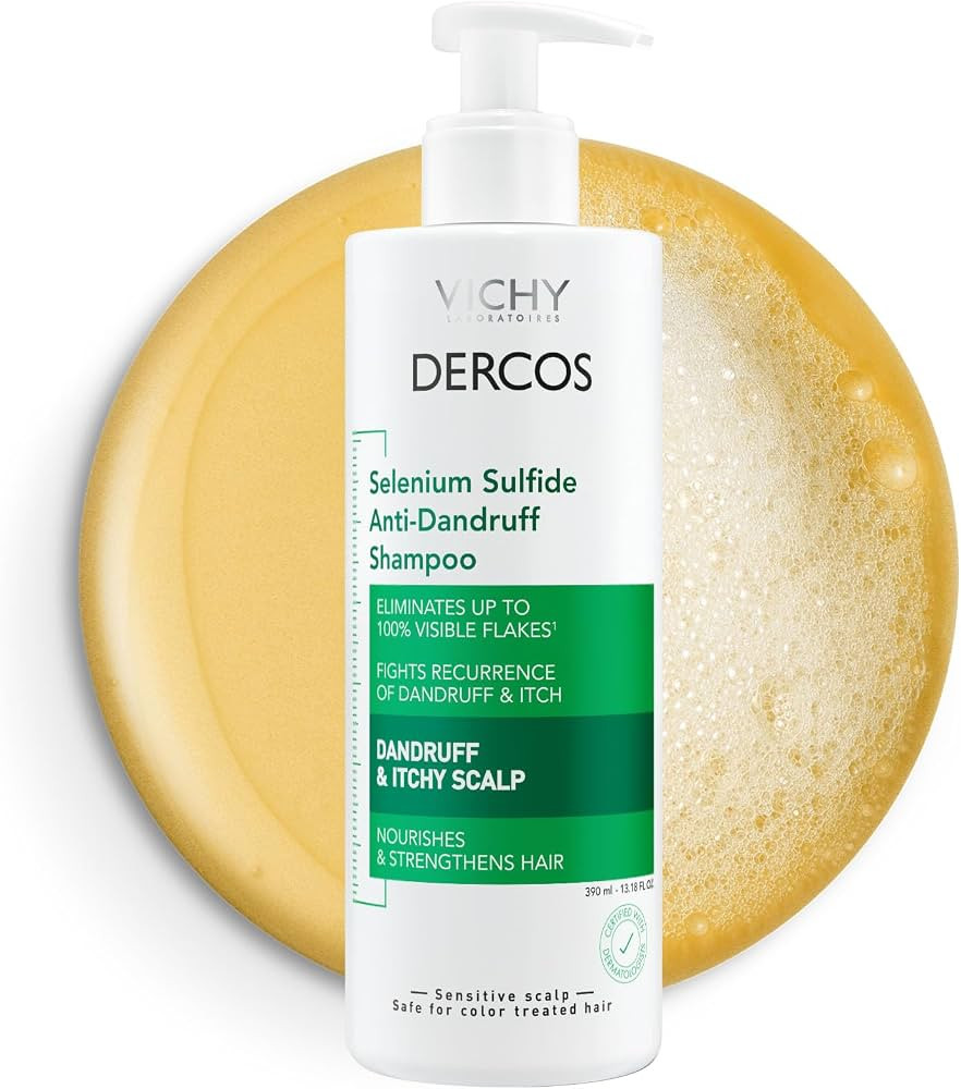 Dercos Dandruff Shampoo, Antifungal Dry Scalp Treatment & Itchy Scalp Relief, Prescription Streng... | Amazon (US)