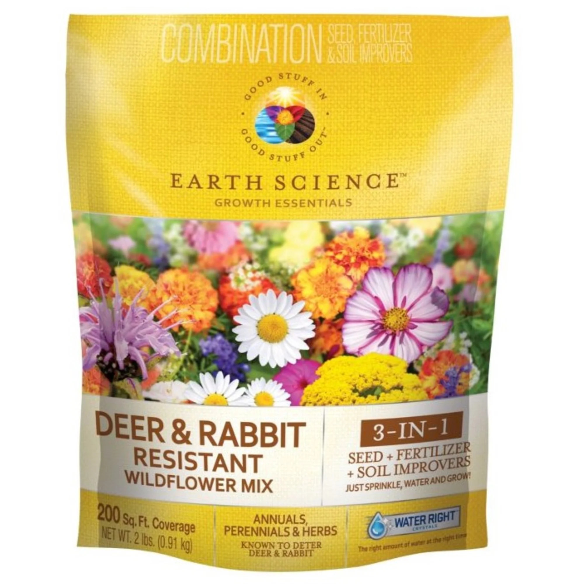 Deer & Rabbit Resistant Wildflower Mix, 2lb | Walmart (US)