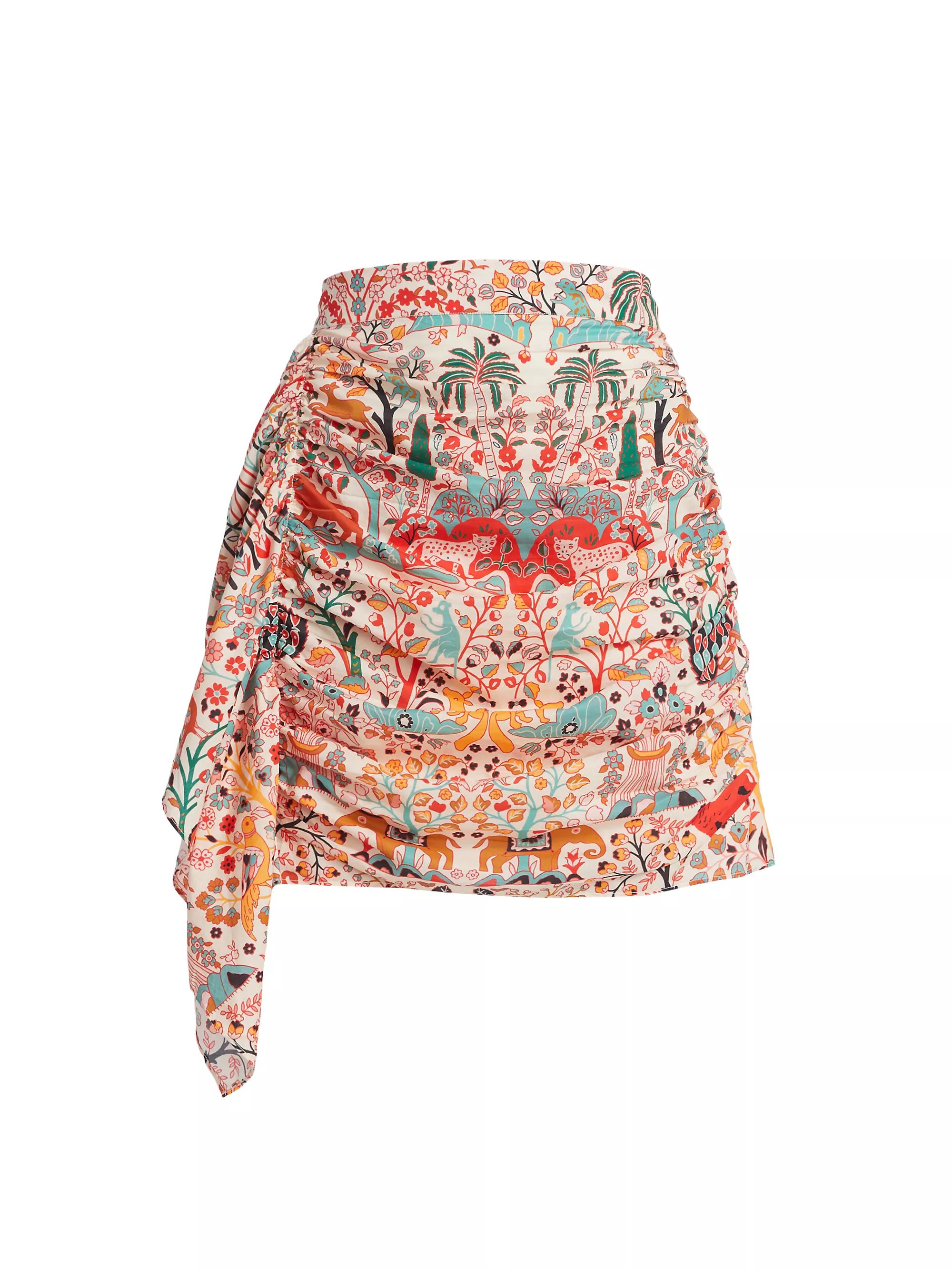 Hannah Printed Ruched Miniskirt | Saks Fifth Avenue