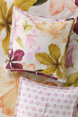 The Printed Cotton-Slub Euro Sham | Anthropologie (US)