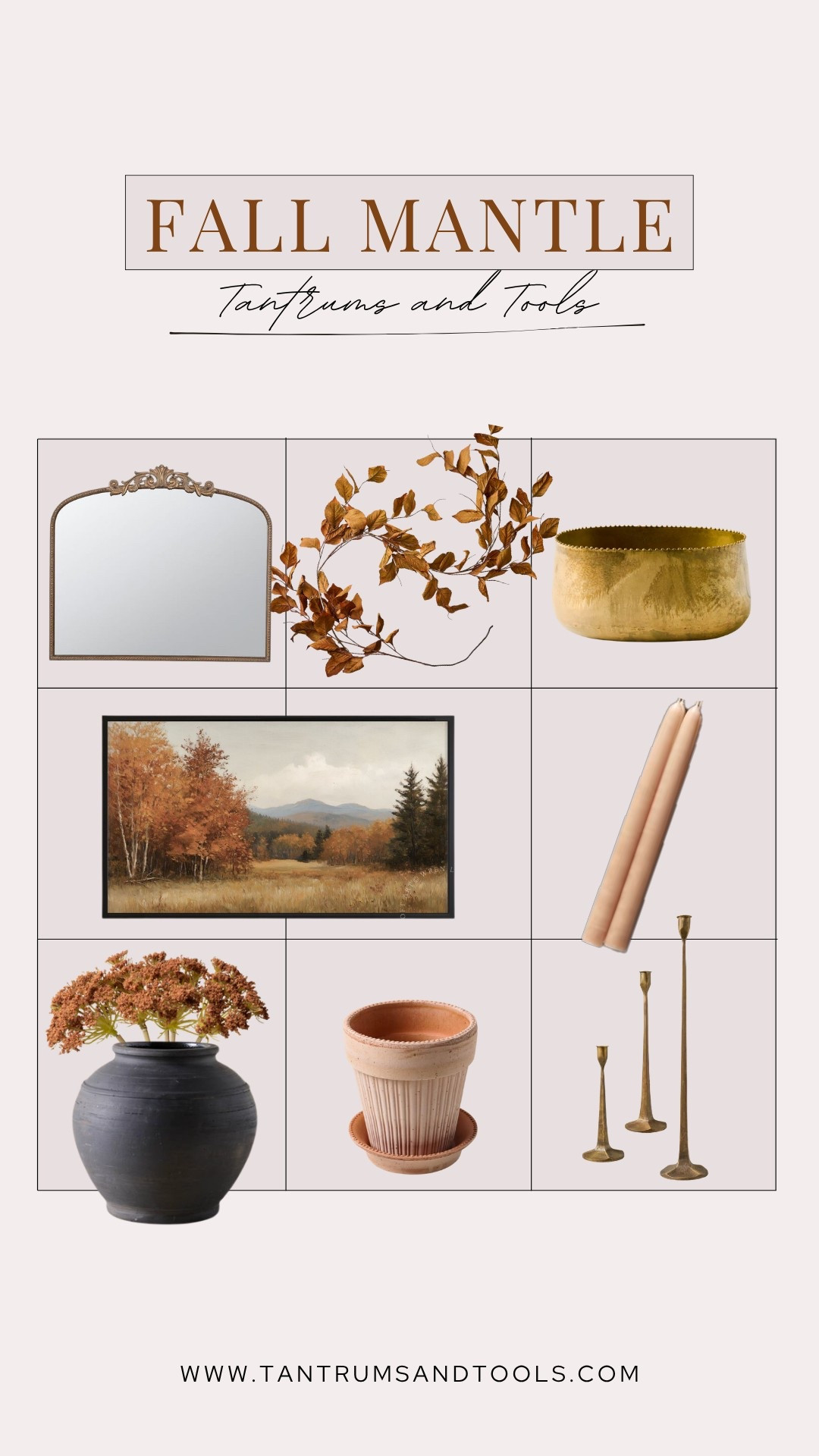 Everything you need to effortlessly style a warm and cozy fall mantle! 

Mirror, Dried Florals, Garland, Clay Pots, Copper, Brass, Candleholders, Taper Candles, Fall Home Decor, Fireplace Decor

#LTKHome #LTKSeasonal #LTKStyleTip
