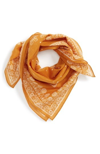 Women's Madewell Washed Bandana, Size One Size - Metallic | Nordstrom