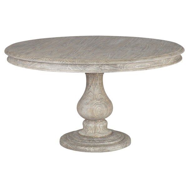 Wakefield 54-inch Distressed Round Dining Table by Kosas Home | Bed Bath & Beyond